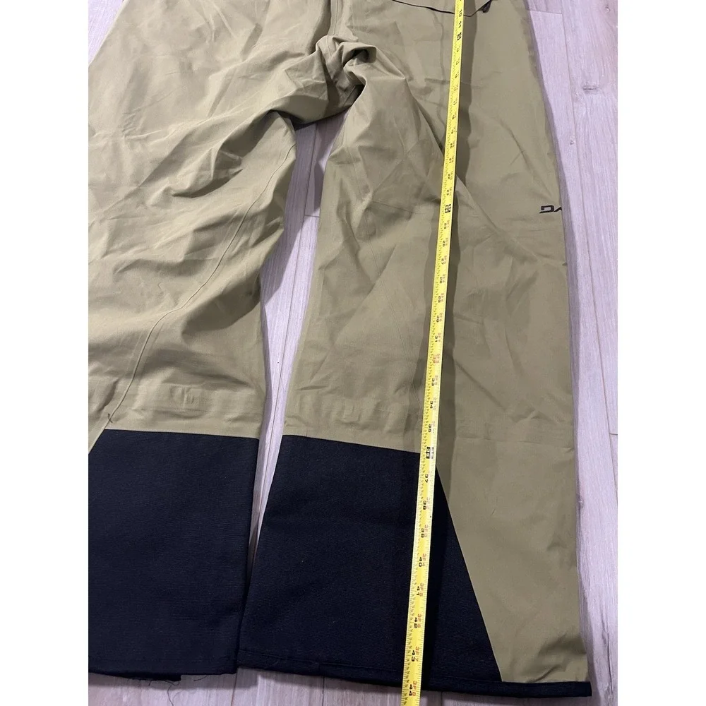 DAKINE Sender Stretch 3L Pant Mens Size XL Earth Green Drawstrings..